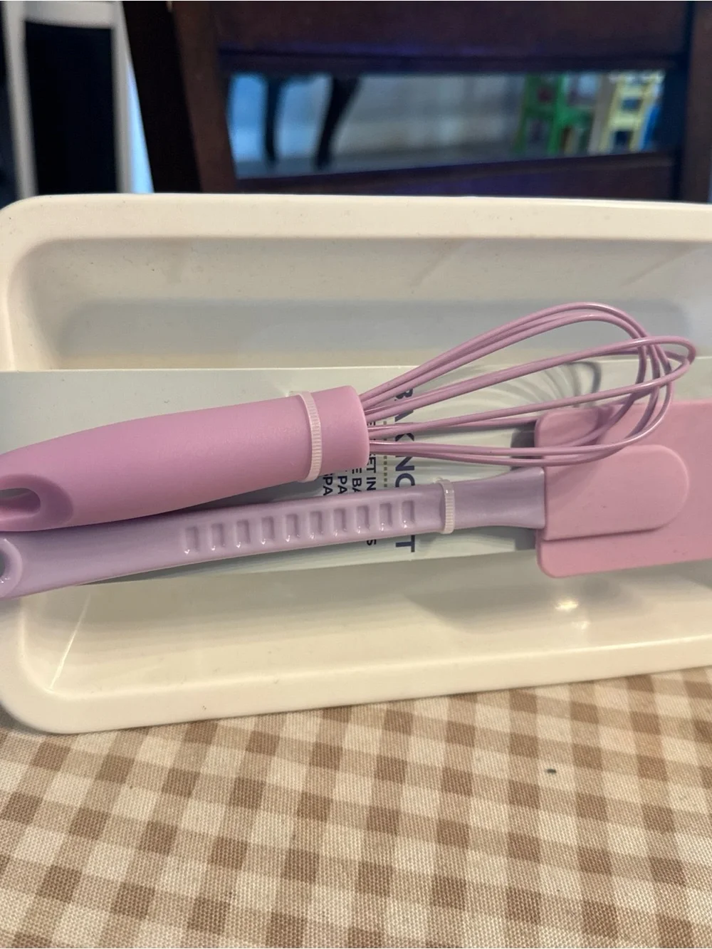 Purple  Silicone Whisk and Spatula Set